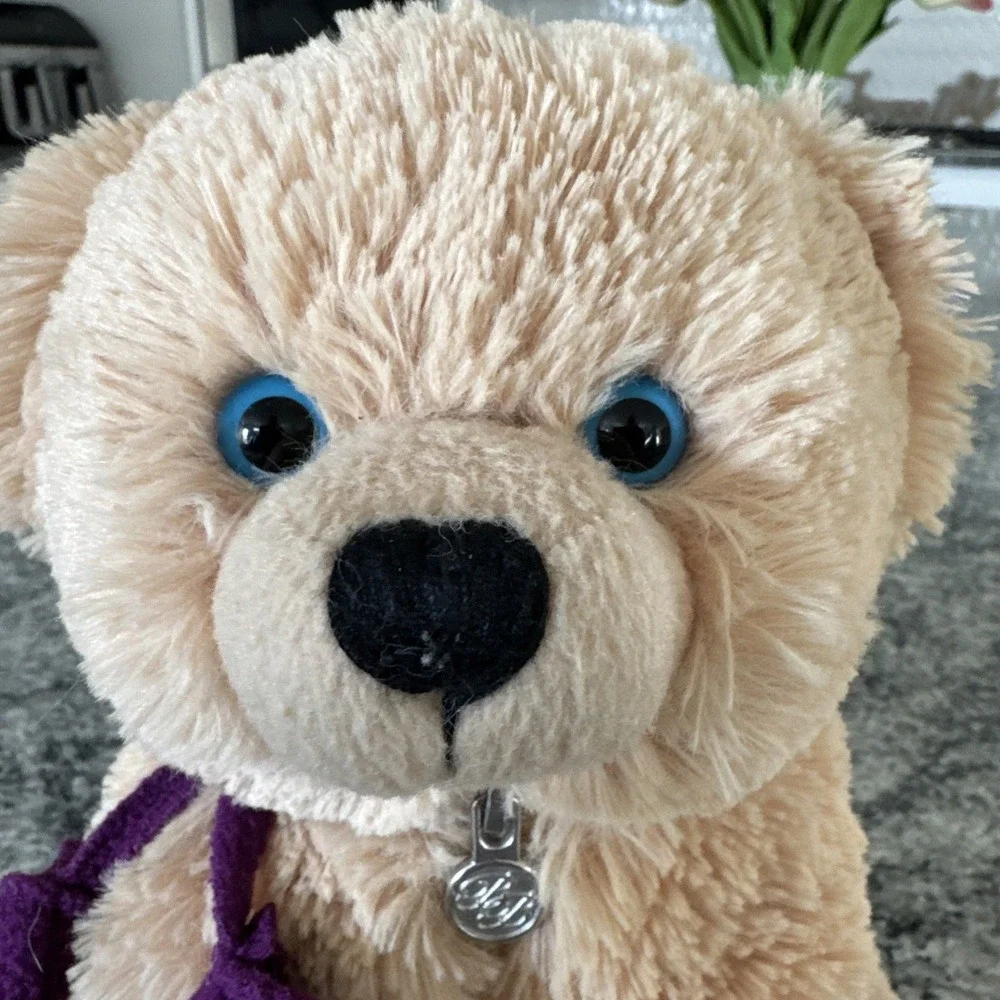 Benny Bear Ben Bridge XXVIII Stuffed Plush Tan Jewelry Zipper Mittens 2014 Small